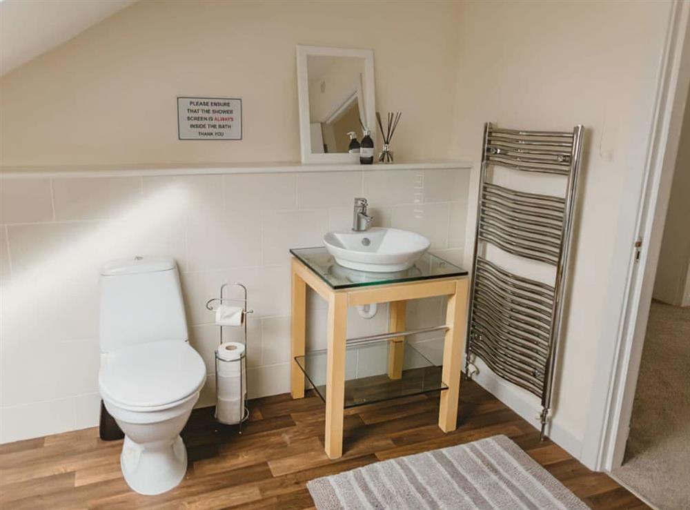 Bathroom at Stonyfield cottage, in Rochester, Northumberland