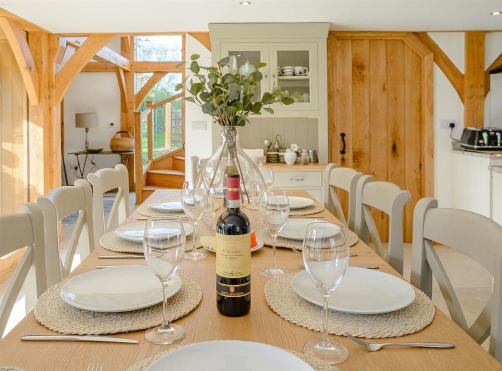 Convenient dining area at Hares Furrow, 