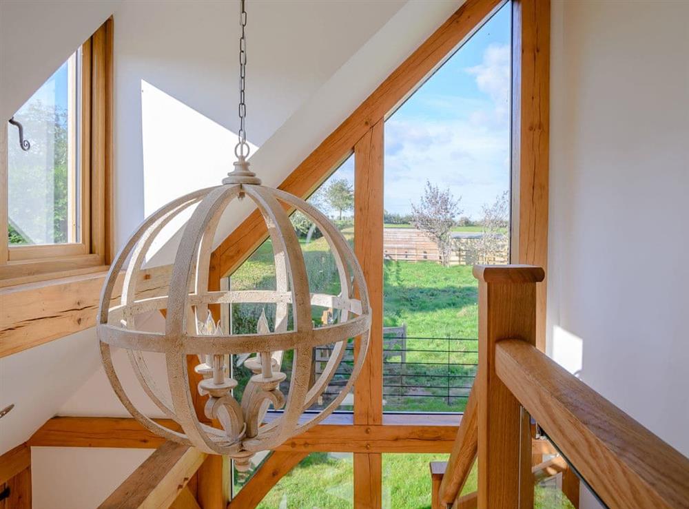 Landing area with views of the surrounding countryside at Hares Furrow, 