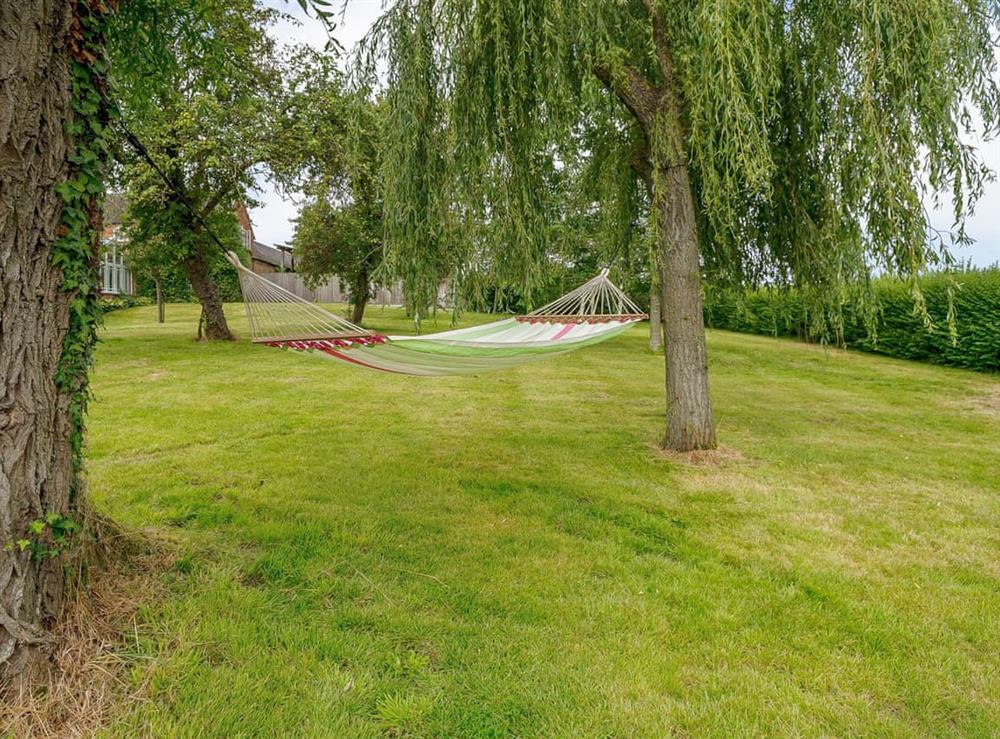Garden with hammock at Under Willows, 