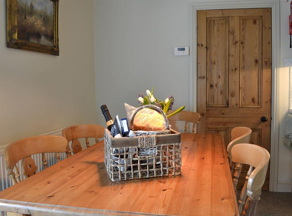 Dining area at Storey House Cottage in Hartoft, near Pickering, North Yorkshire