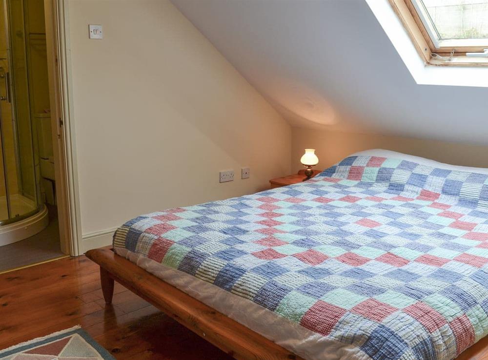 Double bedroom with en-suite at Storey House Cottage in Hartoft, near Pickering, North Yorkshire