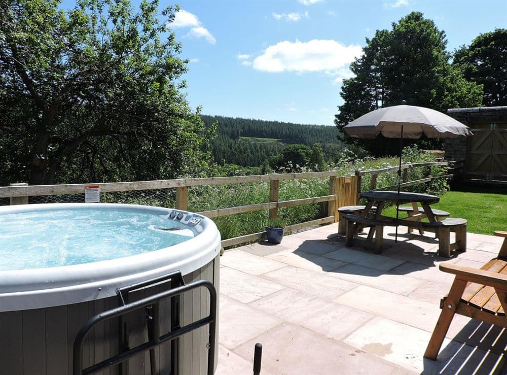 Hot tub at Storey House Cottage in Hartoft, near Pickering, North Yorkshire