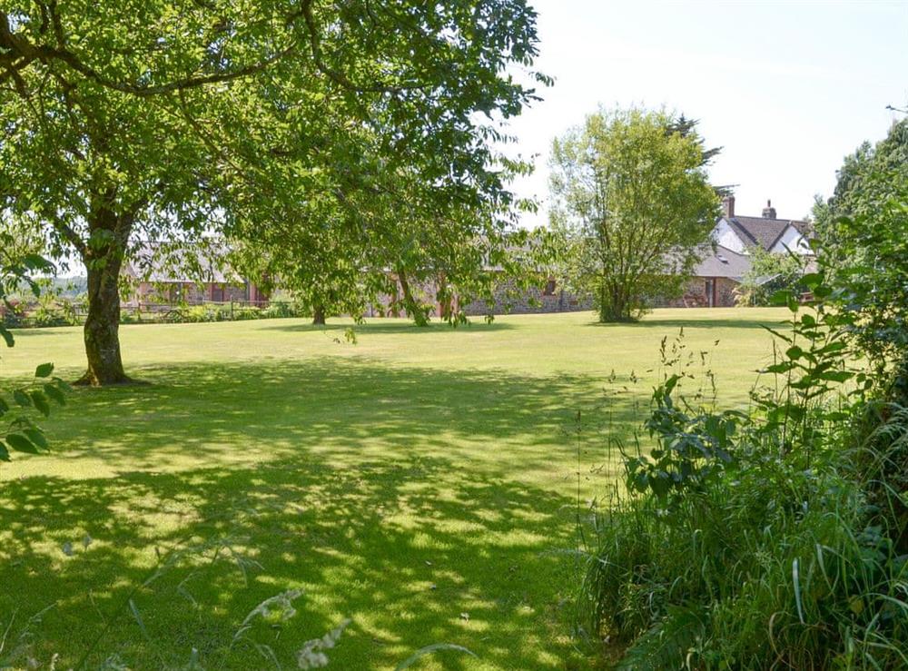 Extensive gardens and grounds at Halcyon Cottage, 