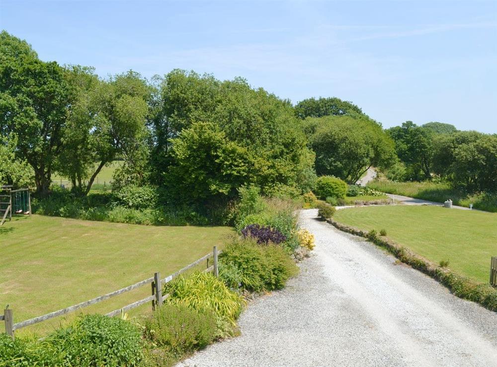 Lovely views of the entrance lane and grounds at Old Nog Cottage, 