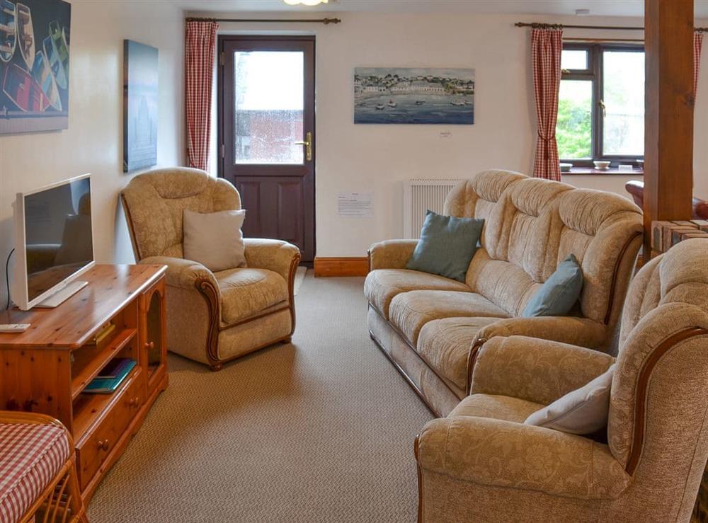 Cosy living area at Tarquol Cottage, 