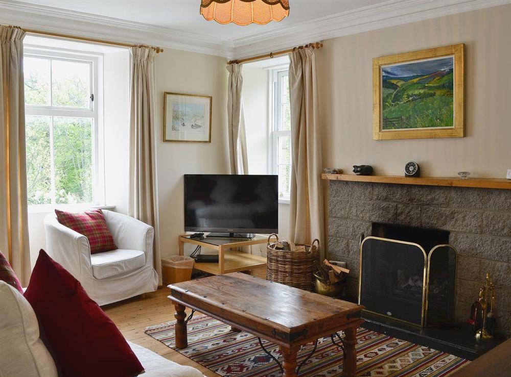 Living room at Straitinnan in Glen Deveron, by Huntly, Aberdeenshire., Great Britain