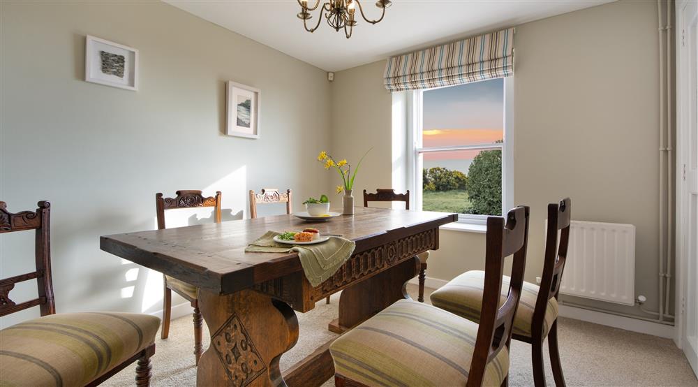 The dining room at Strand House in Cushendun, County Antrim