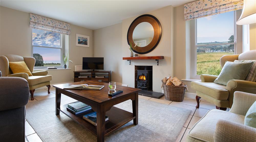 The sitting room at Strand House in Cushendun, County Antrim