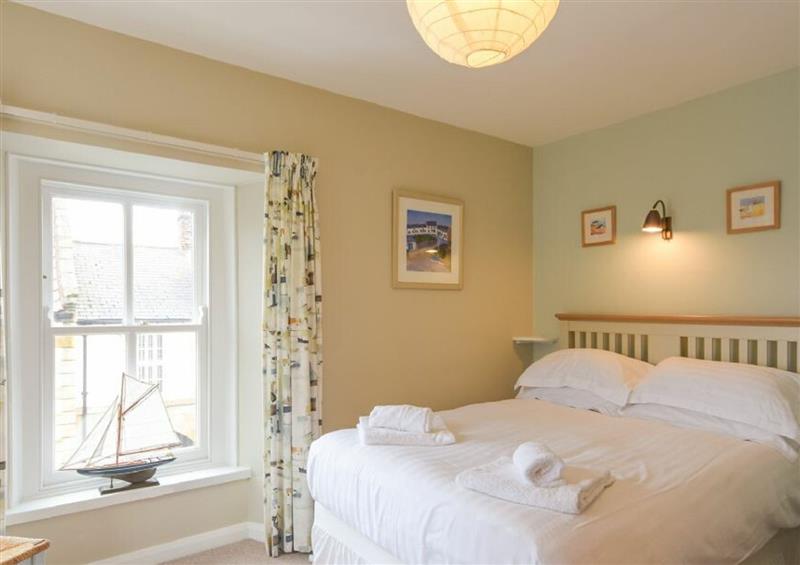 This is the bedroom at Strandline, Alnmouth