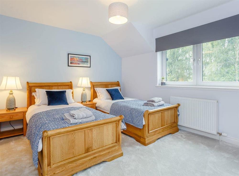 Twin bedroom at Strathclaggan in Craigellachie, Moray, Banffshire