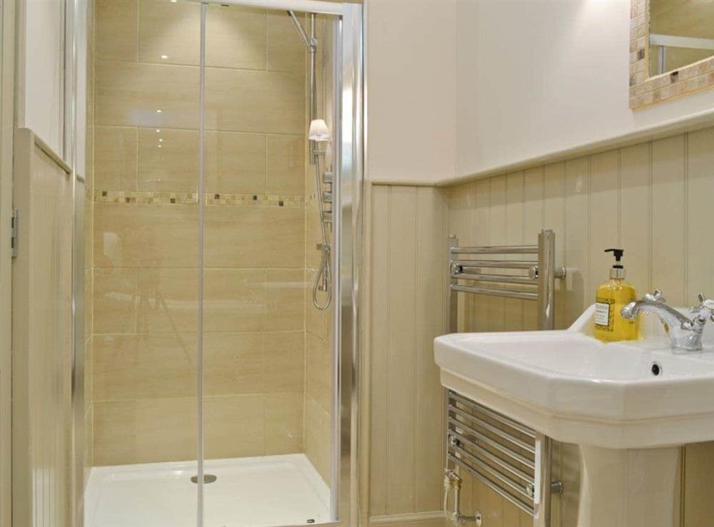 Separate shower cubicle in the en-suite at Curlew Cottage, 