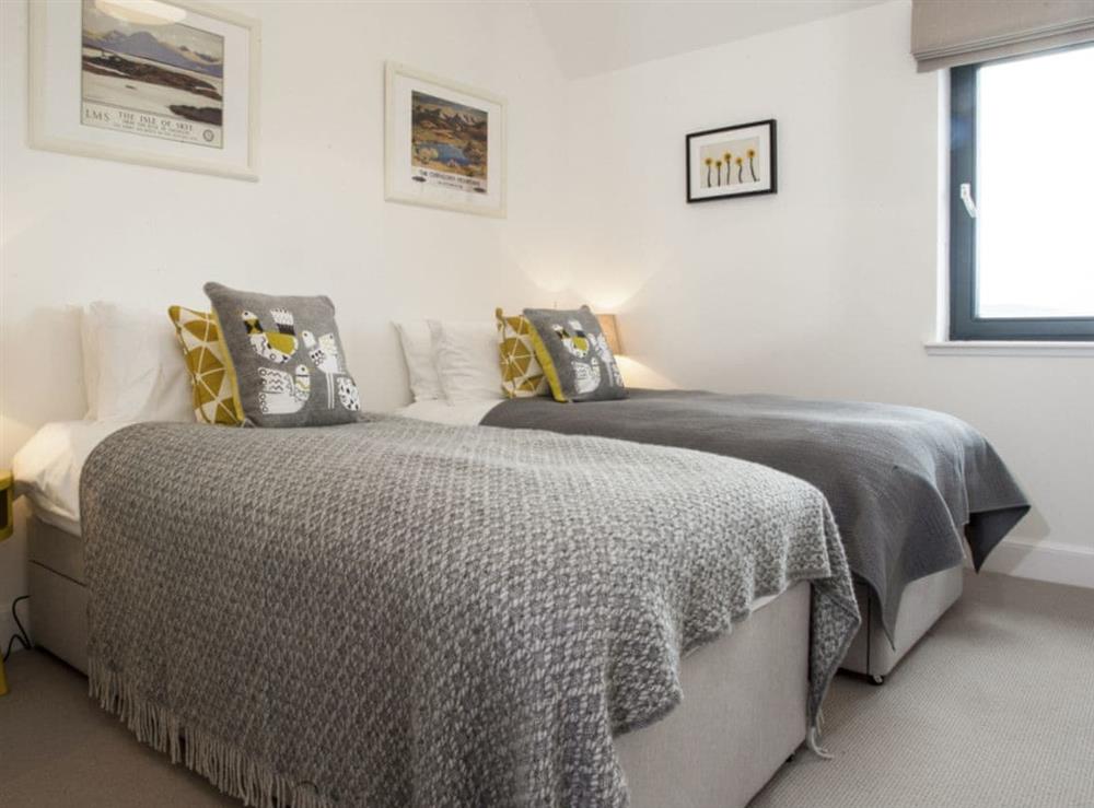 Good-sized twin bedroom at Strathspey Lodge in Duthil, Carrbridge, near Aviemore, Highlands, Inverness-Shire