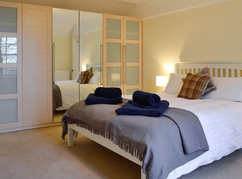 Double bedroom at Straton Cottage in St Cyrus, near Montrose, Aberdeenshire