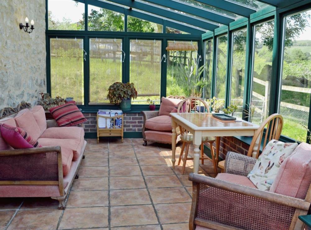 Conservatory at Strawberie Cottage in Beaminster, Dorset