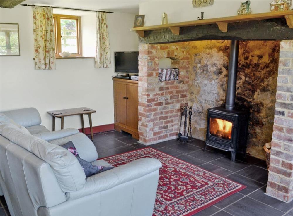 Living room at Strawberie Cottage in Beaminster, Dorset
