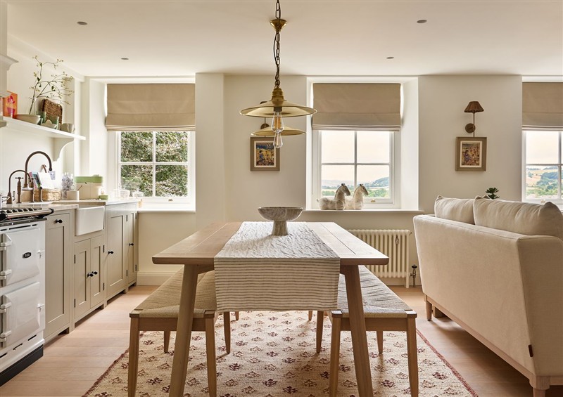 The dining room at Stretton Hills Peaks - The Georgian House, Ludlow