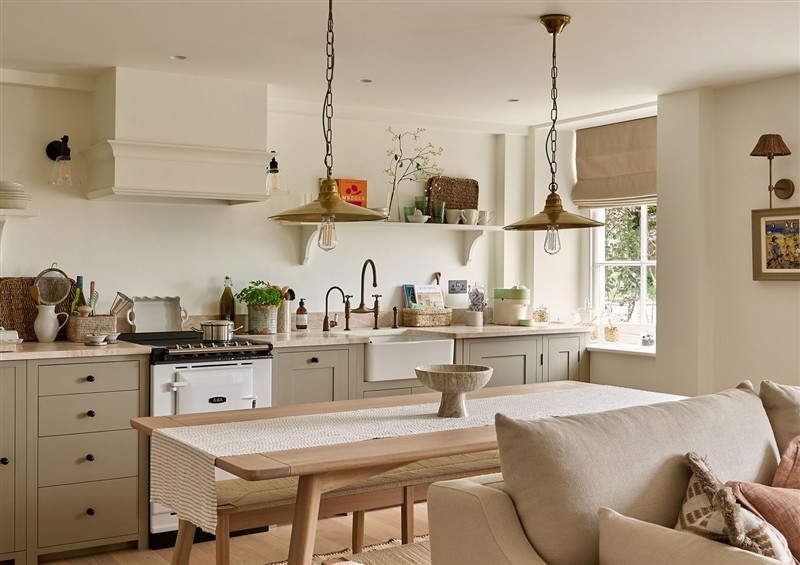 This is the kitchen at Stretton Hills Peaks - The Georgian House, Ludlow