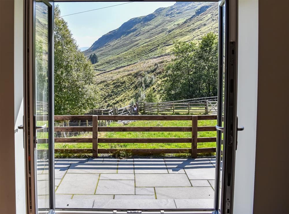 Terrace at Striding Edge Cottage in Glenriding on Ullswater, Cumbria