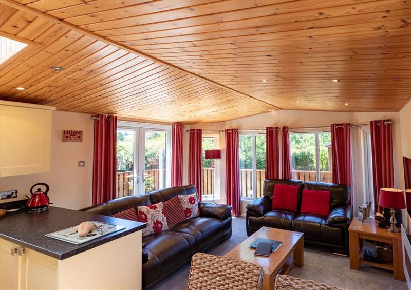 The living area at Striding Edge Lodge, Ullswater 9