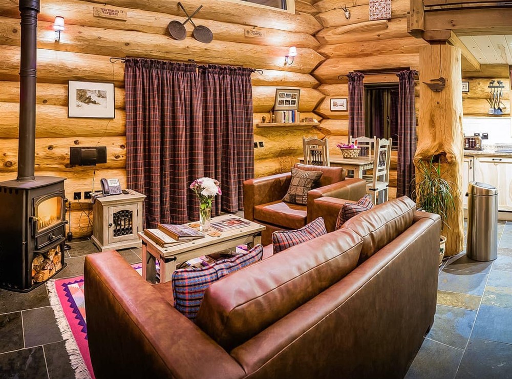Living room at Strix in Beauly, near Drumnadrochit, Inverness-Shire