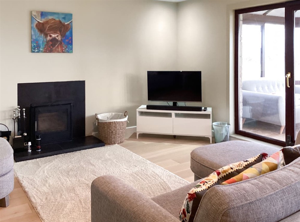 Living room at Stroma in Edderton, Ross-Shire