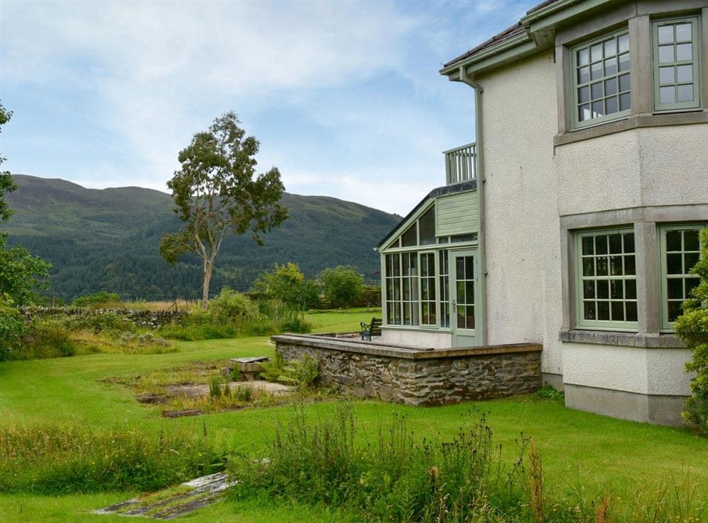 Garden and grounds at Stronafian House in Colintraive, Argyll