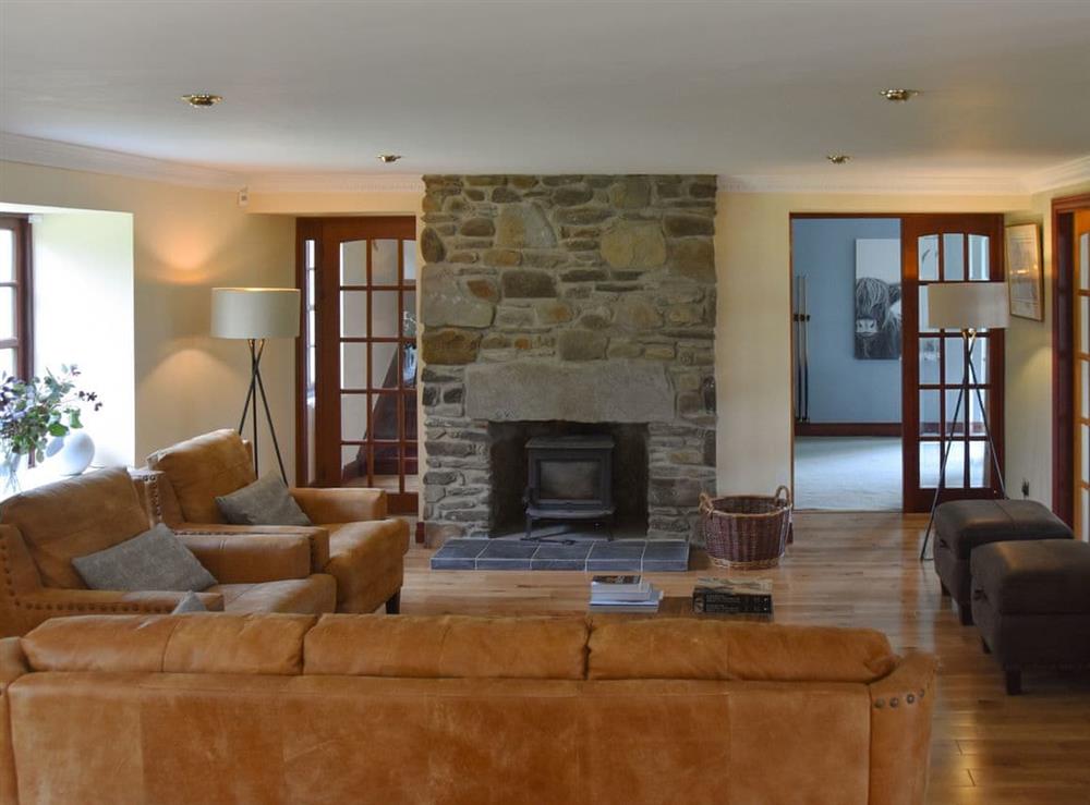 Living room at Stronafian House in Colintraive, Argyll