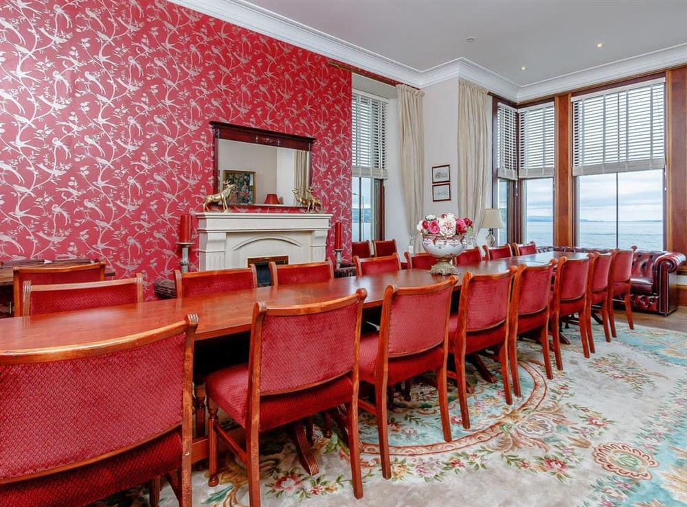 Dining room at Strone House in Strone, near Dunoon, Argyll and Bute, Scotland