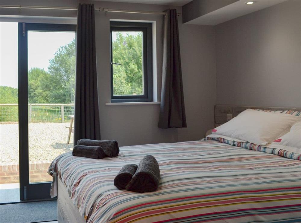 Comfortable double bedroom at Struncheon Hill in Brandesburton, near Bridlington, North Humberside