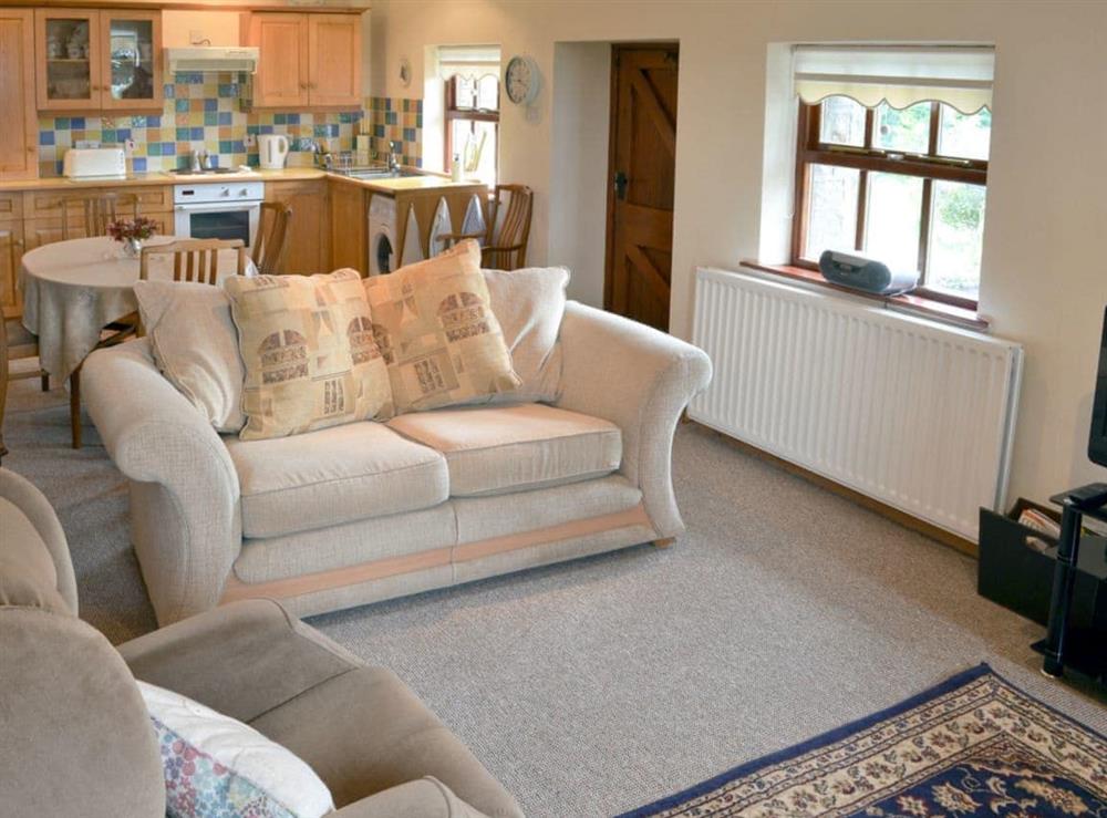 Cosy open plan living/dining room/kitchen at Stublic View in Langley, near Hexham, Northumberland