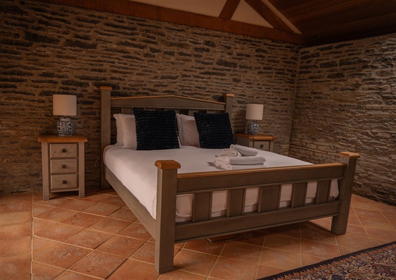 A bedroom in Stud Farm House at Stud Farm House, Bleddfa near Knighton