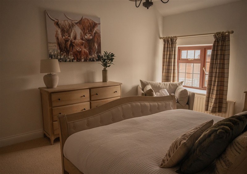 One of the bedrooms at Stud Farm House, Bleddfa near Knighton