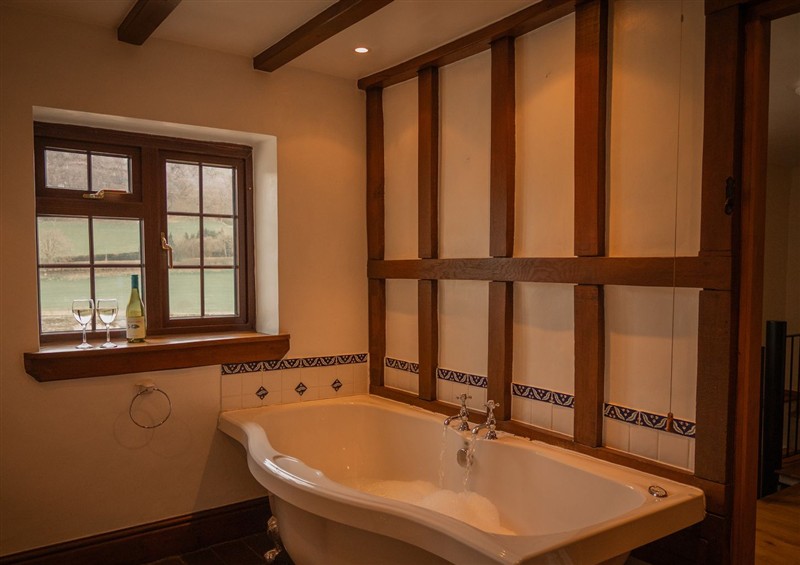 The bathroom at Stud Farm House, Bleddfa near Knighton