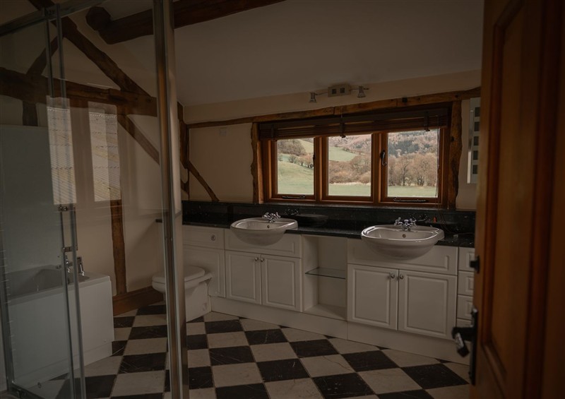 This is the bathroom at Stud Farm House, Bleddfa near Knighton