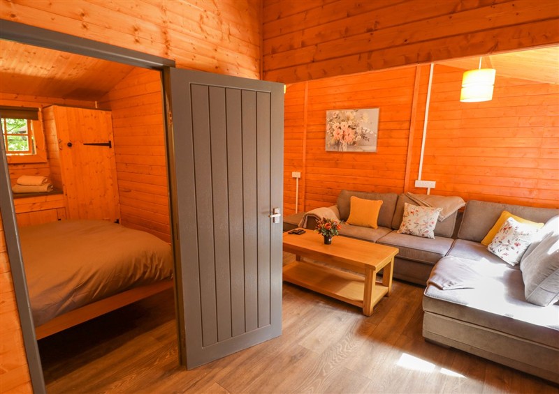 A bedroom in Stumps Cross Lodge at Stumps Cross Lodge, Upper Coscombe near Winchcombe