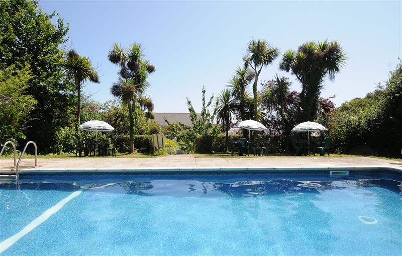 Spend some time in the pool at Sty Cottage, Mullion