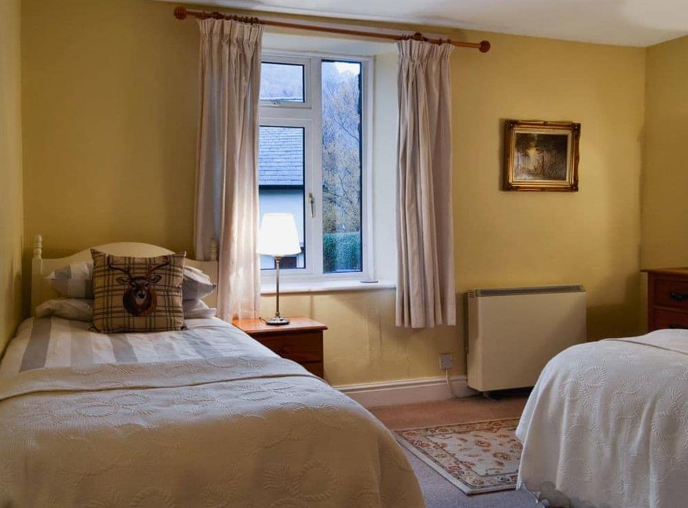 Twin bedroom at Stybarrow View Cottage in Glenridding, Ullswater, Cumbria