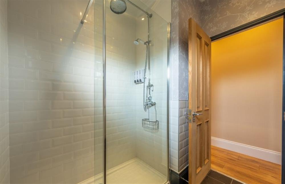 Ground floor: Shower room with a walk-in shower, wash basin and WC at Suffolk Barn, Kelling near Holt