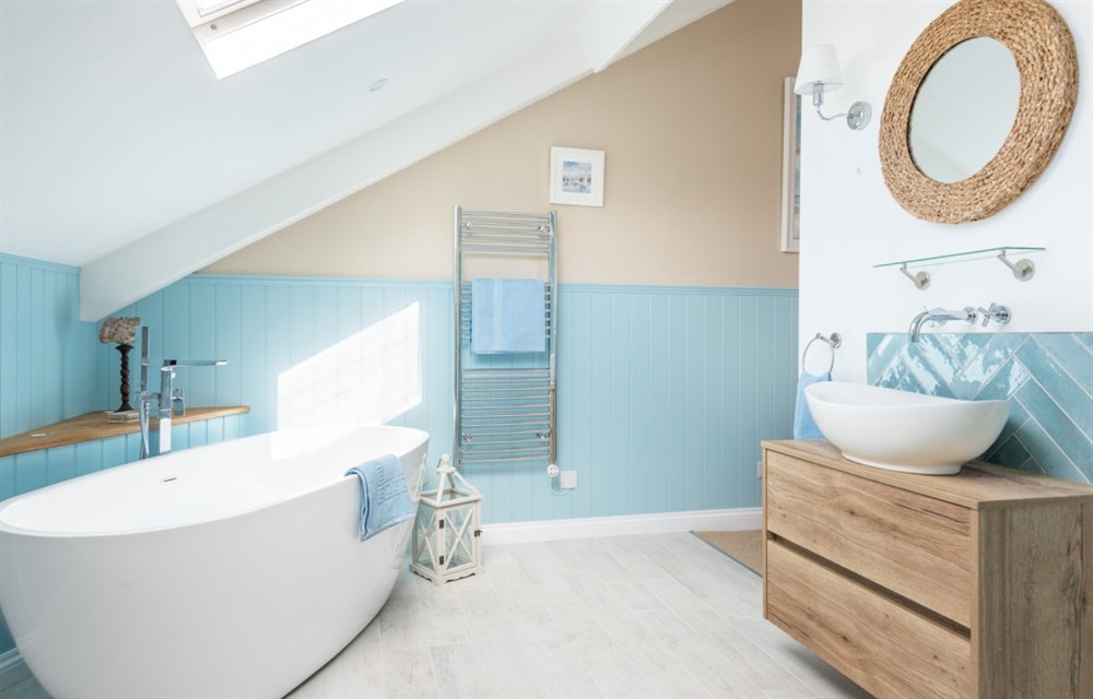 Bathroom at Suffolk Cottage in East Allington