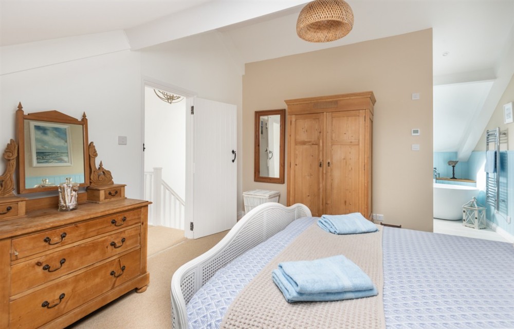 One of the 3 bedrooms at Suffolk Cottage in East Allington
