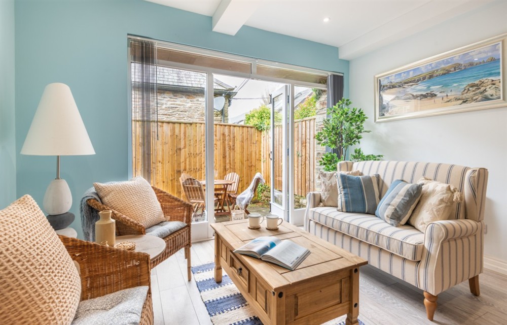 The living area at Suffolk Cottage in East Allington
