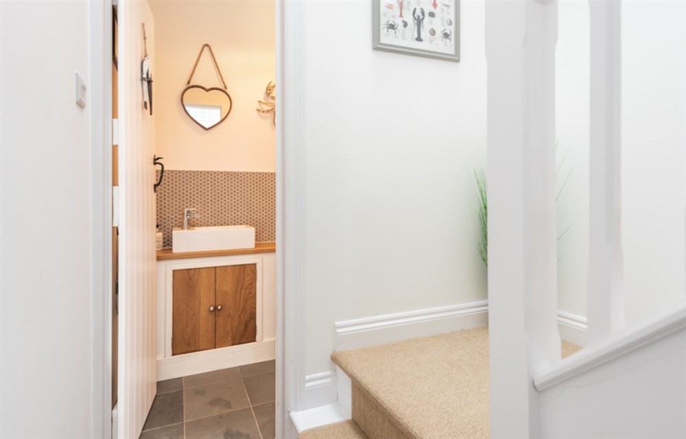 This is the bathroom at Suffolk Cottage in East Allington