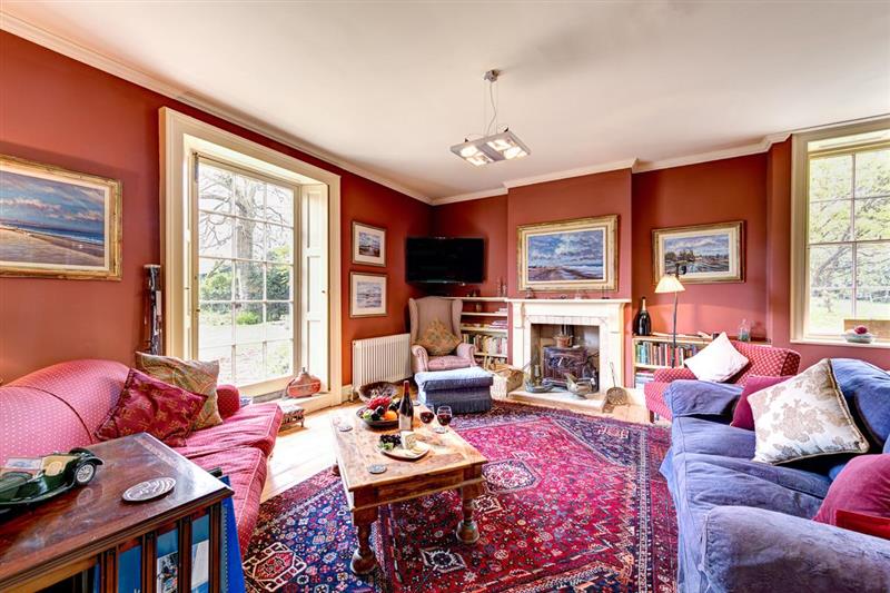 Living room at Suffolk Manor House, Woodbridge, Suffolk