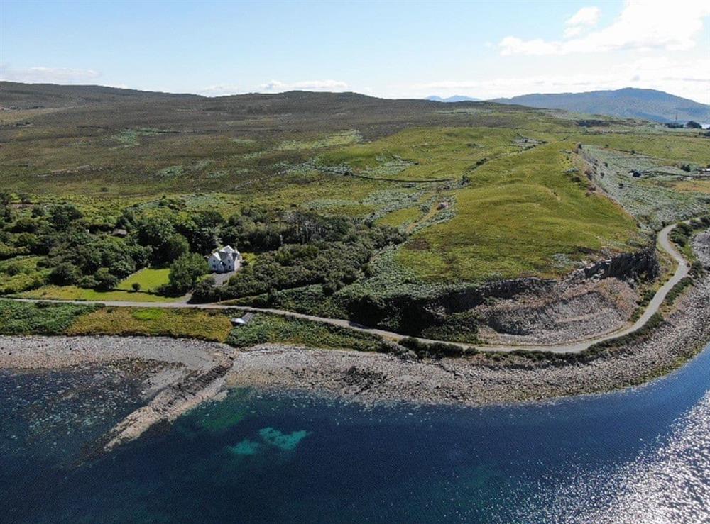 Aerial view at Suisnish House in Suishnish House, Isle of Raasay, Ross-Shire