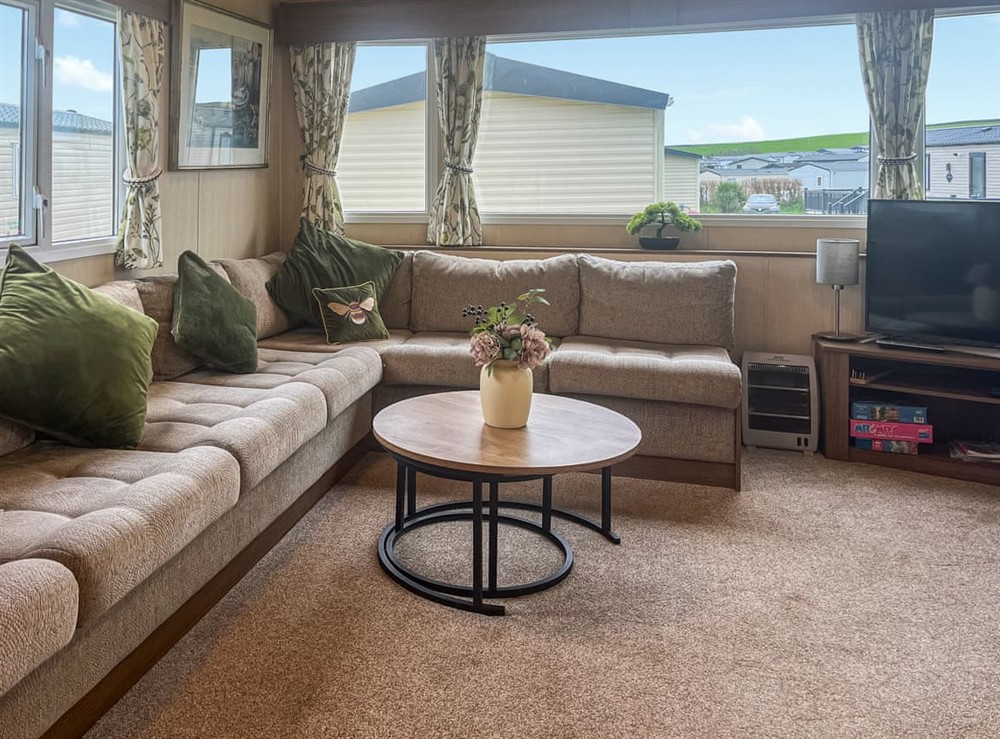 Living area at Summer Breeze in Bude, Cornwall