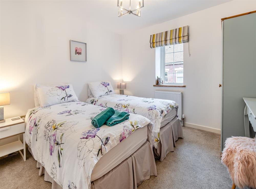 Twin bedroom at Summer Hills in Whitby, North Yorkshire