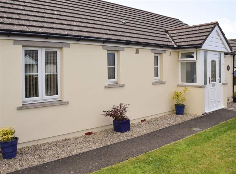 Attractive front of property at Summer Moon in Delabole, near Tintagel, Cornwall