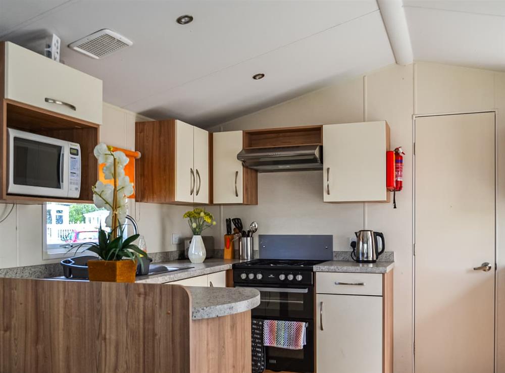Kitchen at Summer Willow Lodge in Tattershall, near Horncastle, Lincolnshire