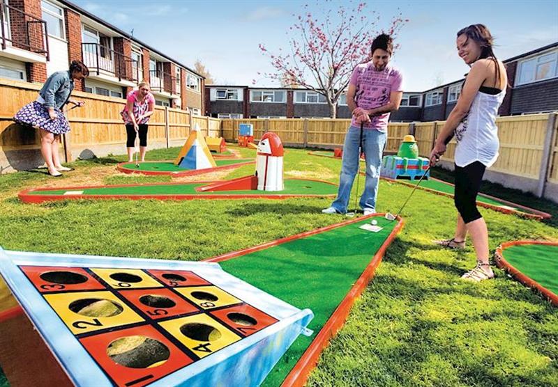 Crazy golf at Summerfields Holiday Park in Scratby, Great Yarmouth
